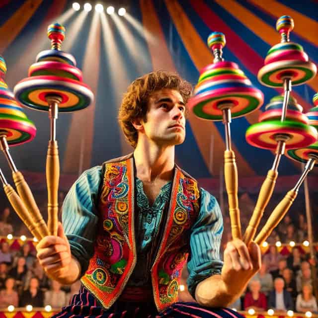 leadership is spinning plates